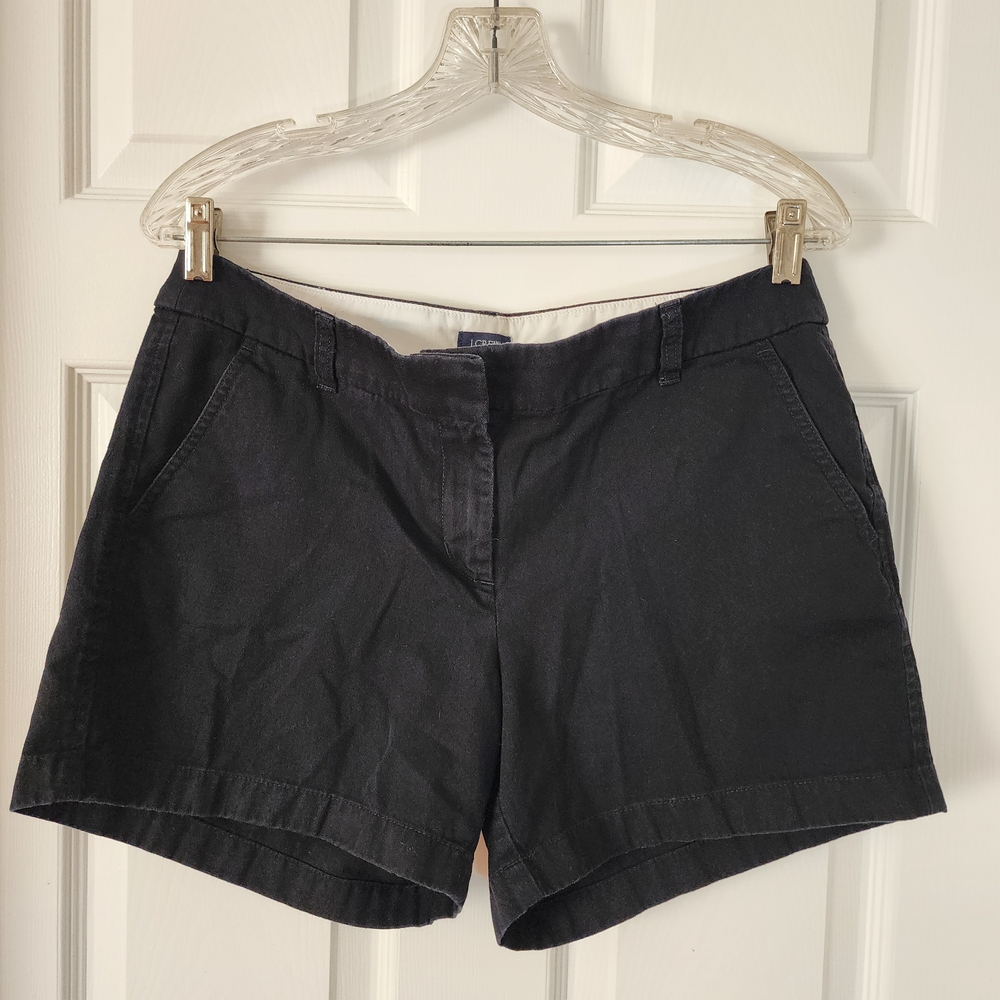 J. Crew Women's Black Cotton Shorts - Classic Preppy & Comfy!